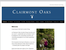Tablet Screenshot of clairmontoaks.org